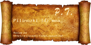 Pilinszki Tímea névjegykártya